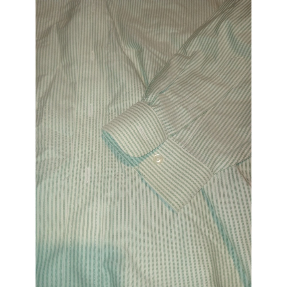 Ll Bean Long Sleeve Shirt 18-34 Green, White